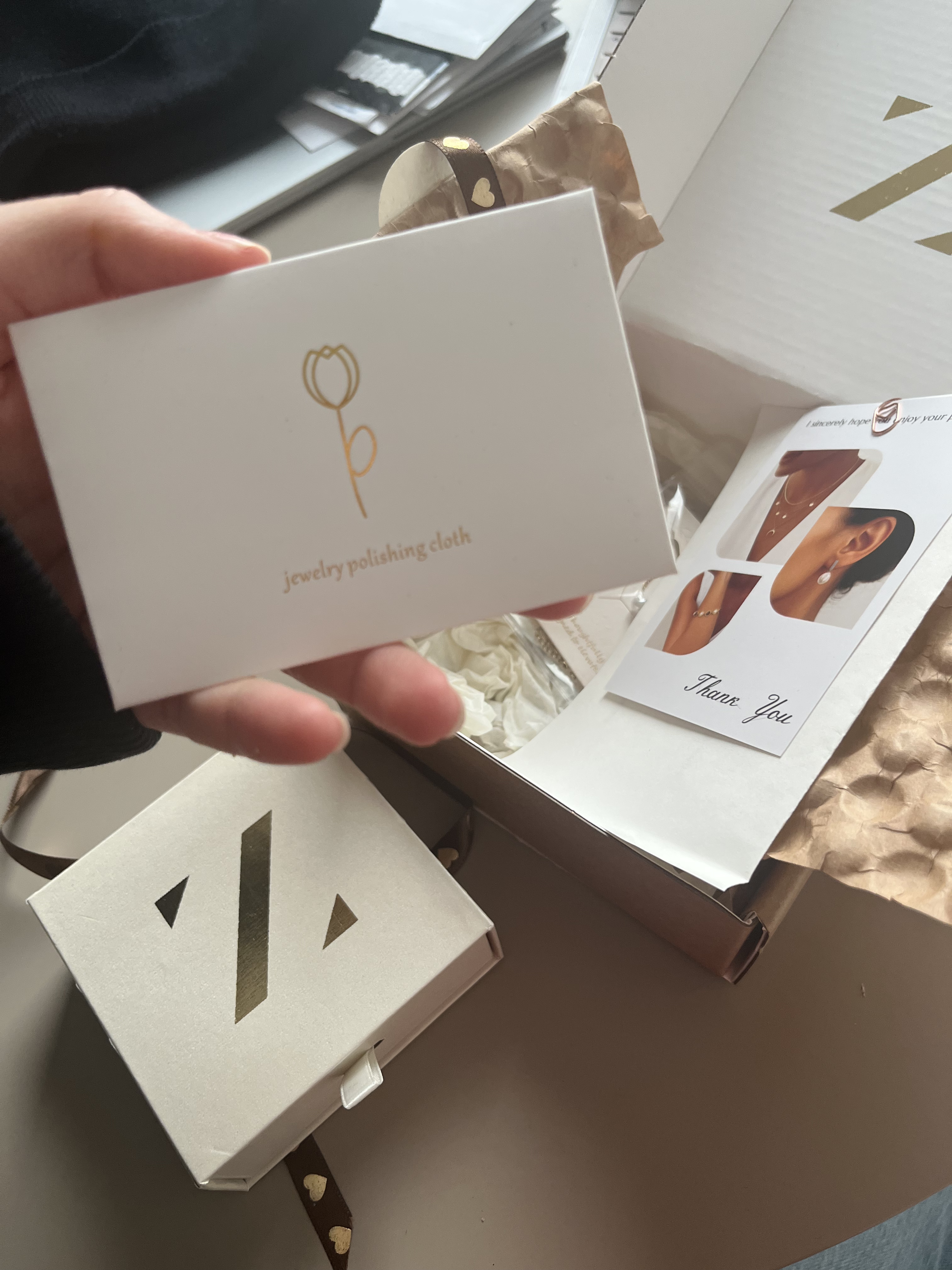 Jewelry polishing cloth included with purchase